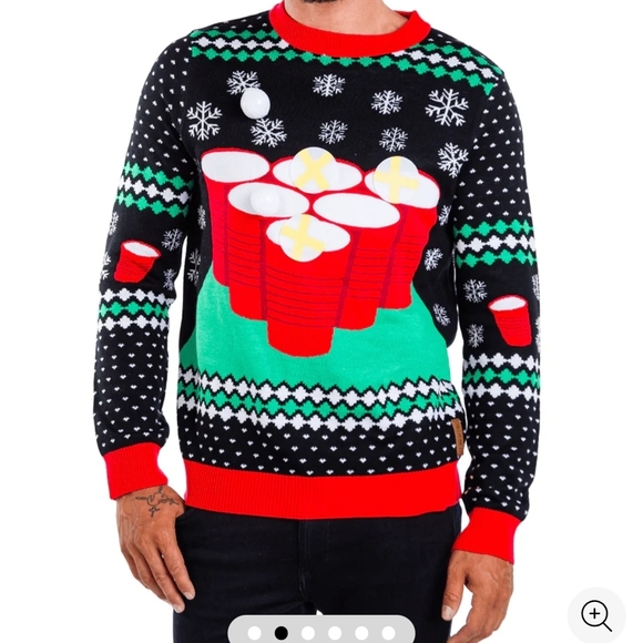 15 Velco Piece Pongs For The Tipsy Elves Beer Pong Sweater Or Your Own Sweater - Picture 1 of 6